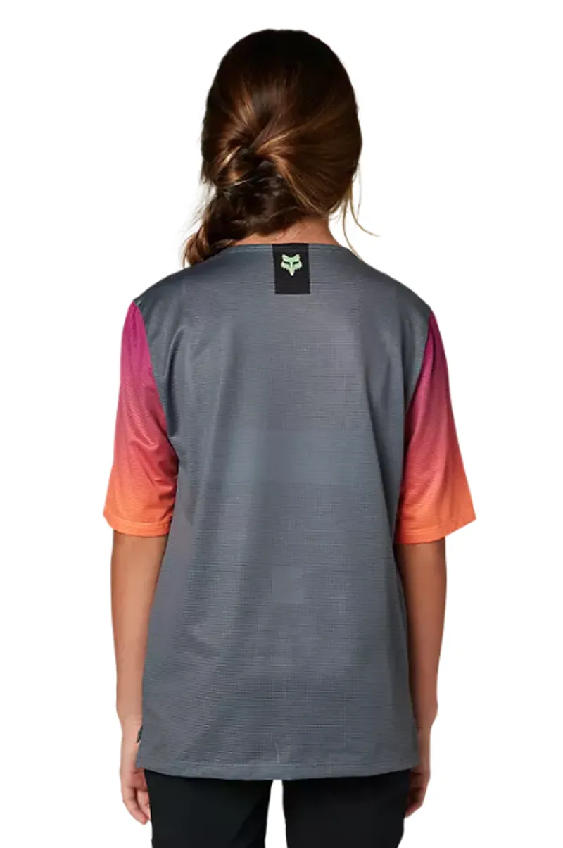 Fox Racing Youth Flexair Short Sleeve Jersey in Pewter-2